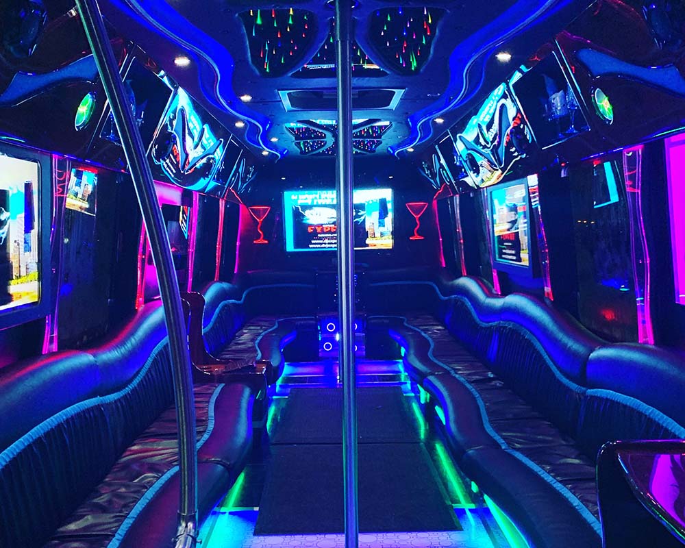 40 passenger limo bus stretch limo Schiller Park il